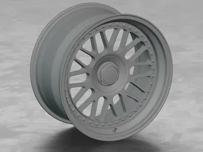Rotiform LVS Wheel 3D Model 3D model