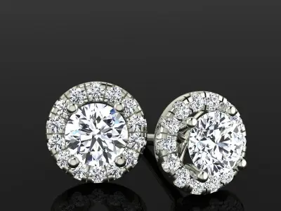 Earrings 3D model shop