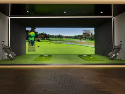 spin golf Low-poly 3D model