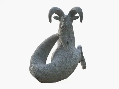 CAPRICORN STATUE - ESTATUA DE CAPRICORNIO Low-poly 3D model