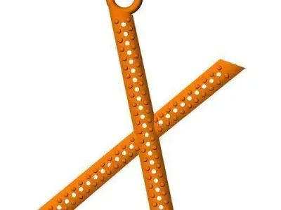 alphabate pendent Free 3D print model