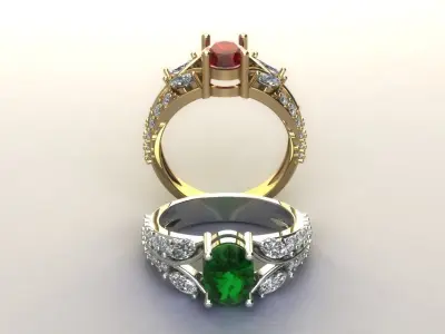 women ring  3D print model