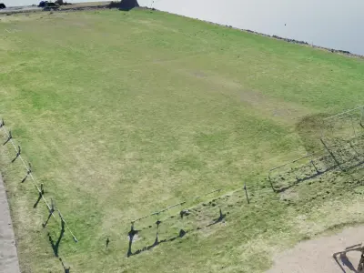3D Scaned Football field in Germany 3D model