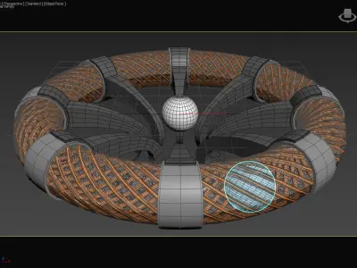 Toroidal Serpentium Flux 2 - Accelerator - Concept 3D model