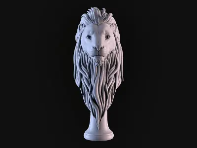 Lion Head 3D print model
