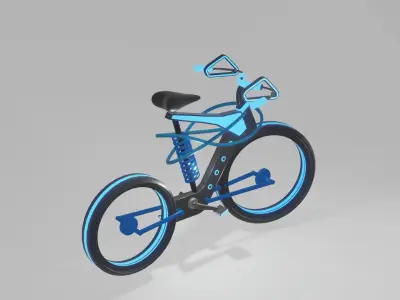 Futuristic Electric Urban Bicycle - Revolutionize Your Ride Free low-poly 3D model