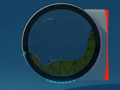 Future car Low-poly 3D model