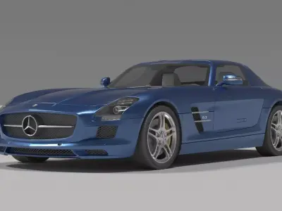 MERCEDES SLS AMG 3D model by glennaguiar