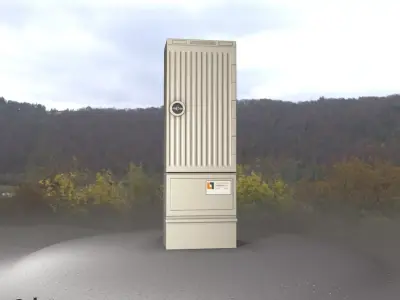 Electrical Distribution Cabinet 113 Low-poly 3D model