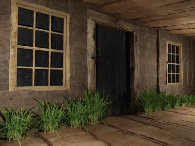 Wooden Village House Free 3D model