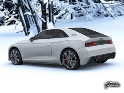 Audi Quattro concept 3D model