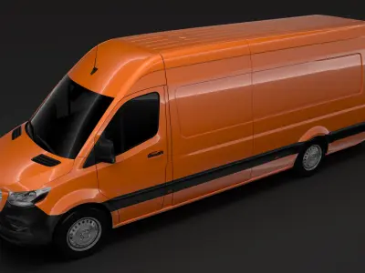 Freightliner Sprinter Panel Van L4H2 RWD 2020 3D model