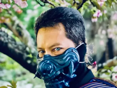 Oni Mask 2 Demon Half Face 3D print model