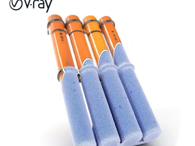 Bamboo Tube Model Pack  Versatile Decorative Set Low-poly 3D model