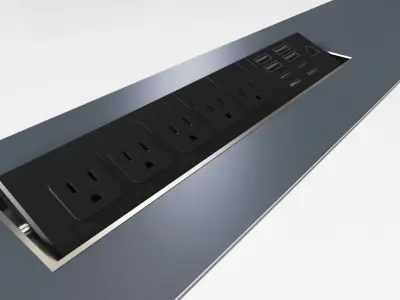 Modern conference desk 3D model