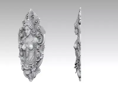 Wall Mould Carving 3 3D print model