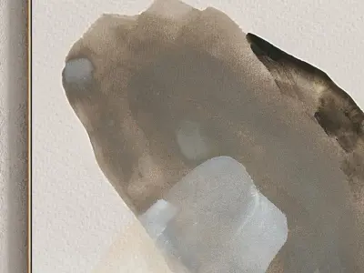 Plaster Two Photo Frame 150 Low-poly 3D model