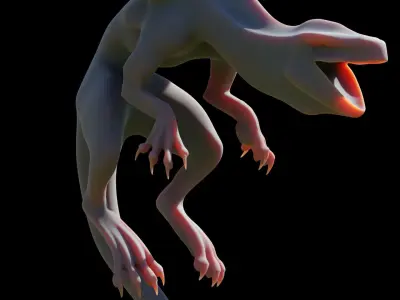 Lowpoly Dragon Low-poly 3D model