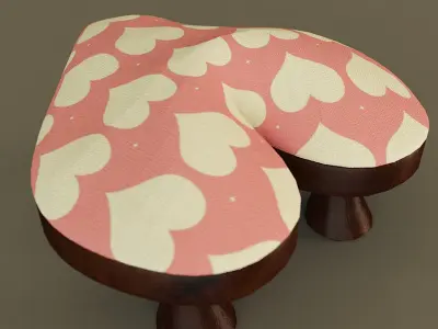 Sweet Heart Chair Free 3D model