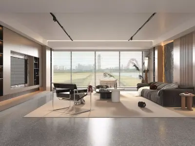 Living Room Scene 3 3D model