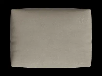 Rectangle Brown Pouf 3D model