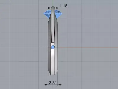 diamond ring 3D print model