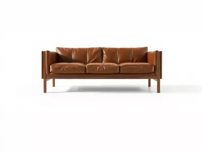 Classic Leather Sofa model pack Low-poly 3D model