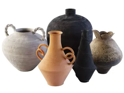 Decoration Vases set 3D model