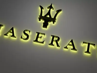 Maserati 3d logo 3D model