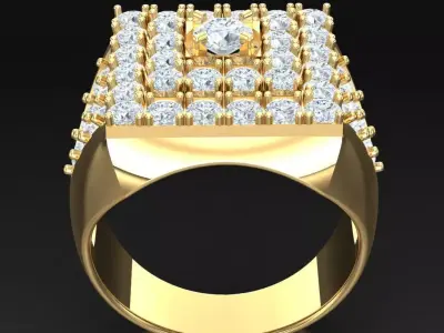 Luxury Men Rings Designs 6MR068 3D print model