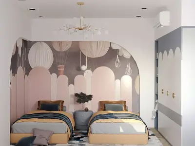 Kids bedroom 3D model