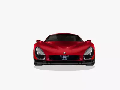 Alfa Romeo 33 Stradale 2024 Low-poly 3D model