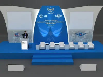  3D model Congress Stage 096 3D model