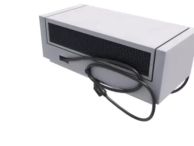 Electric vehicle charging station 3D model