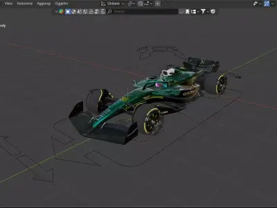 Aston Martin AMR25 3D model