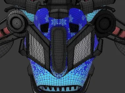 Snowmobile Transformer 3D model Free 3D model