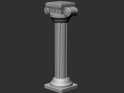 Pillar column 3D print model