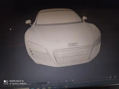 Audi car 3d model blender and obj 3D model