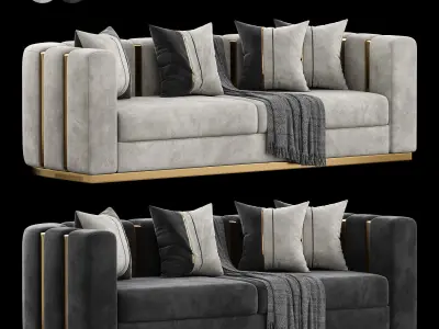 Tesla Sofa by Evgor Luxury 3D model purchase