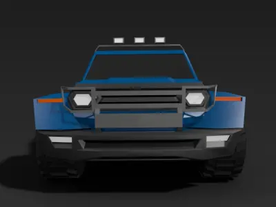 Lowpoly SUV concept Low-poly 3D model