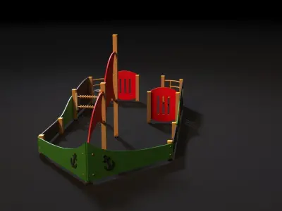 playground boat 3D model