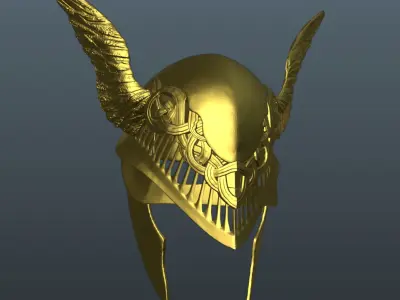 Malenia Helmet with Prosthetic and Katana 3D print model