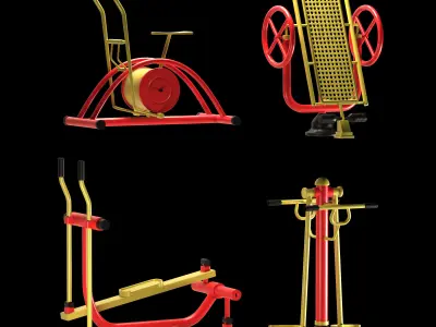 Park Sports Equipment Free low-poly 3D model