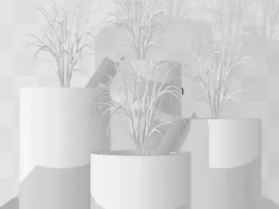 fountain plant pots Free 3D model