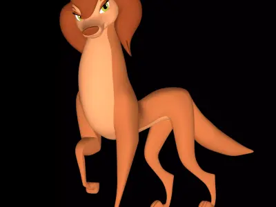 Sasha la Fleur Low-poly 3D model