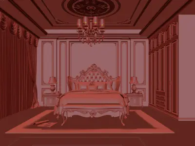  Bedroom interior 35 3D model