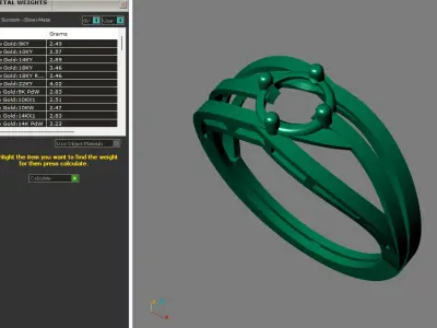 Rings for Women Womens Rings Stone Ring Ready STL 3DM Models  3D print model 9