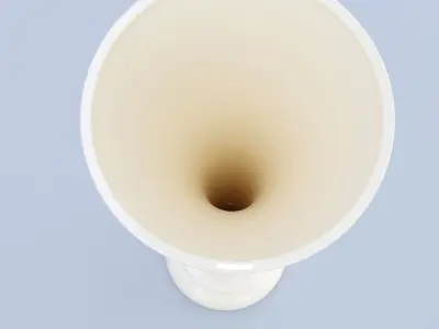 Long White Vase 3D model