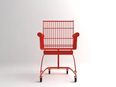 cart chair sofa armchair Free 3D model