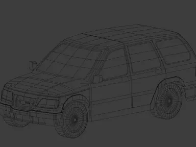 Kia Sportage Low-poly 3D model